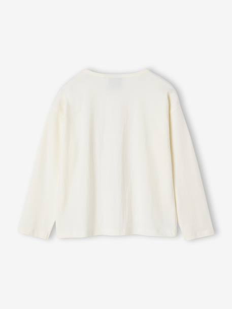 SNOOPY Peanuts® t-shirt met lange mouwen voor meisjes ecru - vertbaudet enfant 