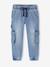 Losse battlebroek van denim voor jongens double stone - vertbaudet enfant 
