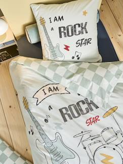 -Bedset dekbedovertrek + kussensloop kind ROCK MUSIC