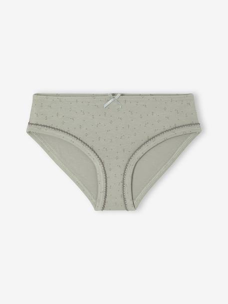 Set van 7 slipjes voor meisjes Hartjes rozen - vertbaudet enfant 