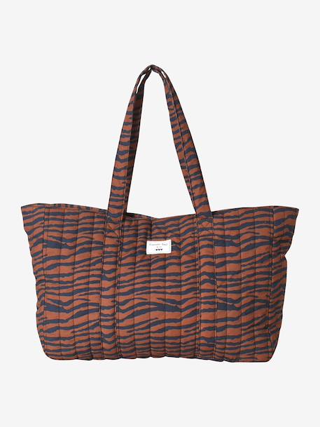 Totebag Wildlife in katoenen canvas mahonie - vertbaudet enfant 