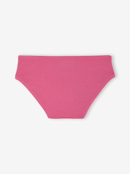 Set van 7 bijpassende slipjes voor meisjes fuchsia - vertbaudet enfant 