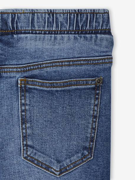 Set van 2 slim-fit jeans met elastische en verstelbare taille denimgrijs+double stone+stone - vertbaudet enfant 