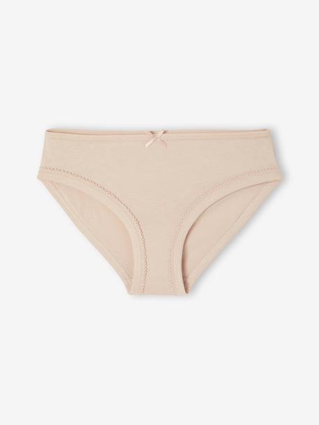 Set van 7 slipjes voor meisjes Hartjes rozen - vertbaudet enfant 