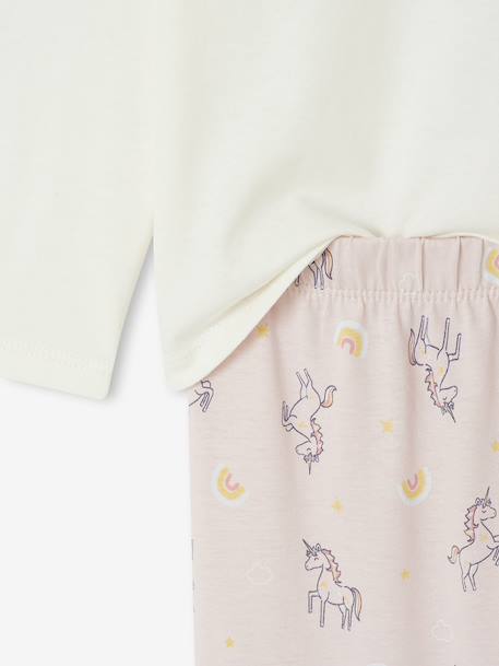 Set van 3 pyjama's voor meisjes Eenhoorns ecru - vertbaudet enfant 