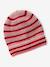 Gestreept set voor meisjes muts + snood + wanten/handschoenen rouge - vertbaudet enfant 