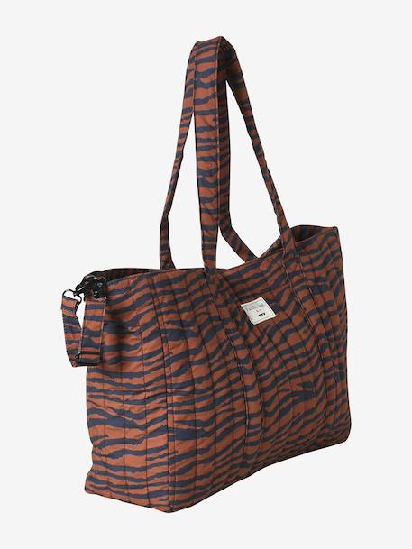 Totebag Wildlife in katoenen canvas mahonie - vertbaudet enfant 