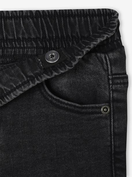Set van 2 slim-fit jeans met elastische en verstelbare taille denimgrijs+double stone+stone - vertbaudet enfant 