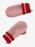 Gestreept set voor meisjes muts + snood + wanten/handschoenen rouge - vertbaudet enfant 