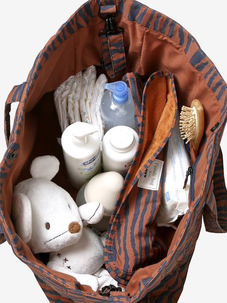 Totebag Wildlife in katoenen canvas mahonie - vertbaudet enfant 