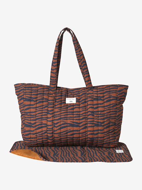 Totebag Wildlife in katoenen canvas mahonie - vertbaudet enfant 
