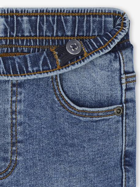 Set van 2 slim-fit jeans met elastische en verstelbare taille denimgrijs+double stone+stone - vertbaudet enfant 