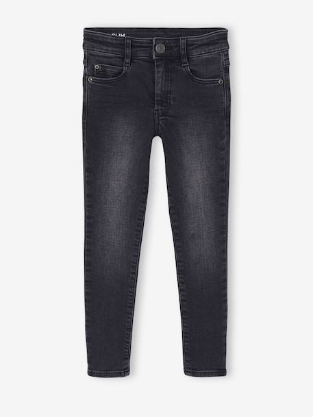 Slim fit jongensjeans Morphologik 'waterless' heupomtrek SMALL DENIM DONKERGRIJS+denimgrijs+double stone+RUW DENIM+STONE+zwart denim - vertbaudet enfant 