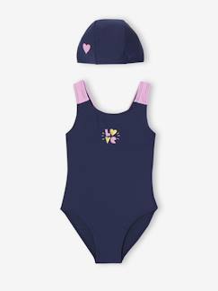 -Badpak set 1 stuk + muts meisje