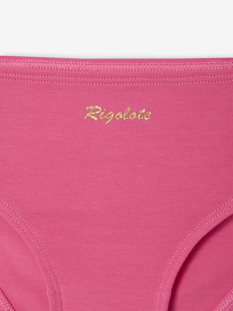 Set van 7 bijpassende slipjes voor meisjes fuchsia - vertbaudet enfant 