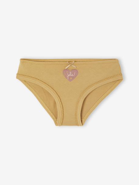Set van 7 slipjes voor meisjes Hartjes rozen - vertbaudet enfant 