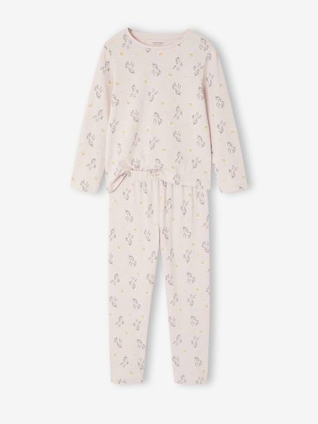 Set van 3 pyjama's voor meisjes Eenhoorns ecru - vertbaudet enfant 