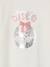 Meisjes-T-shirt met lange mouwen en metallic animatie dennen+wit - vertbaudet enfant 