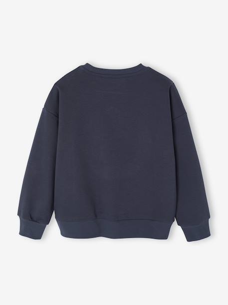 Sweater voor jongens met bouclé-motief marineblauw - vertbaudet enfant 