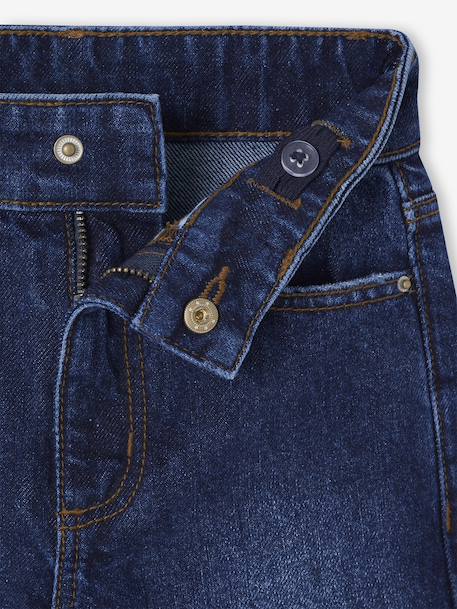 Ruime meisjesjeans MorphologiK met een smalle taille denimgrijs+donkerblauw+lichtblauw+middenblauw - vertbaudet enfant 