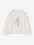 Meisjes-T-shirt met lange mouwen en metallic animatie dennen+wit - vertbaudet enfant 