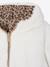 Omkeerbare windjack met capuchon voor meisjes, luipaard/sherpa beige+vanille - vertbaudet enfant 
