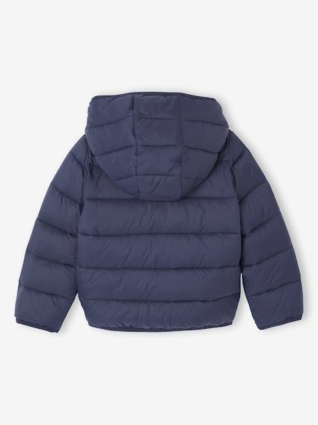 Lichtgewicht donsjas met capuchon voor meisjes groengrijs+lila+marineblauw+pruim+rozen - vertbaudet enfant 