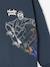 Sweater met capuchon met skateprint antraciet - vertbaudet enfant 