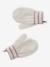 Gevlochten set voor meisjes muts + snood + wanten/handschoenen ecru - vertbaudet enfant 