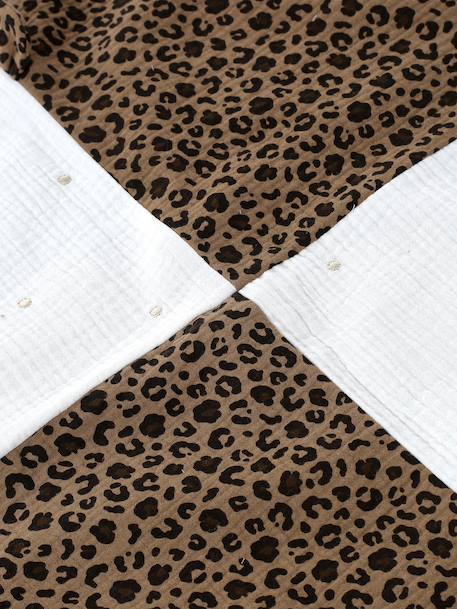 Leertapijt luipaard in katoenen gaas ENVIE DE FRAISE beige - vertbaudet enfant 
