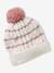 Gevlochten set voor meisjes muts + snood + wanten/handschoenen ecru - vertbaudet enfant 