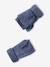 Meisjes set muts « C½ur » + snood + wanten/handschoenen ecru+marineblauw - vertbaudet enfant 