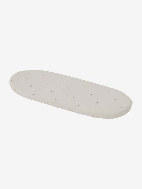 Babywieg van ENVIE DE FRAISE van natuurlijke gevlochten vezels 0016+beige+saliegroen - vertbaudet enfant 