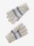 Gestreepte set voor meisjes muts + snood + wanten/handschoenen vanille - vertbaudet enfant 