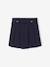 Geplooide rok van piqué breisel voor meisjes gemêleerd grijs+marineblauw - vertbaudet enfant 