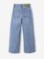 Wijde jeans met timmermanszakken voor meisjes JONEN denimgrijs+donkerblauw+middenblauw - vertbaudet enfant 