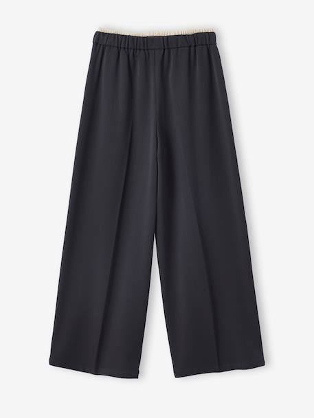 Wijde broek voor meisjes JONEN antraciet - vertbaudet enfant 