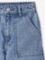 Wijde jeans met timmermanszakken voor meisjes JONEN denimgrijs+donkerblauw+middenblauw - vertbaudet enfant 