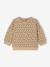 Sweater met luipaardprint taupe+vanille - vertbaudet enfant 