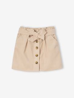 -Paperbag-rok van ribfluweel