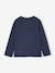 T-shirt jongens lange mouwen omkeerbare pailletten marineblauw - vertbaudet enfant 