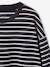 Gestreept T-shirt jongens JONEN antraciet+groen - vertbaudet enfant 