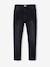 Slim fit jeans met destroyed effect JONEN stone+zwart denim - vertbaudet enfant 