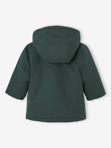 Parka 3-in-1 baby met afneembaar vestje van sherpa dennen - vertbaudet enfant 