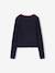 Cropped shirt met lange mouwen voor meisjes JONEN antraciet+marineblauw - vertbaudet enfant 
