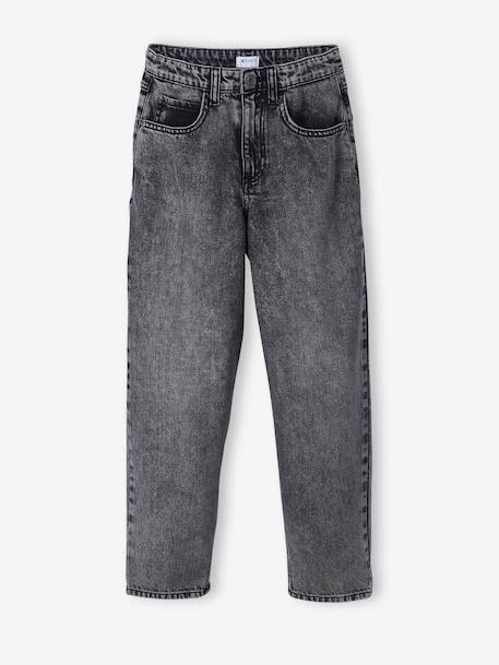 Losse jongensjeans JONEN denimgrijs+double stone+ongewassen denim - vertbaudet enfant 