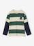Gestreept T-shirt met dubbele mouweffect groen, gestreept+middenblauw+rood, gestreept - vertbaudet enfant 