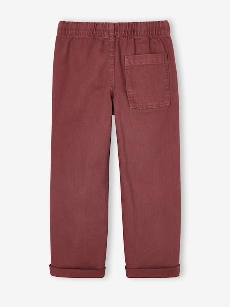 Eenvoudig aan te trekken jongensbroek met rechte pasvorm beige+middenblauw+nachtblauw+saliegroen+terracotta - vertbaudet enfant 