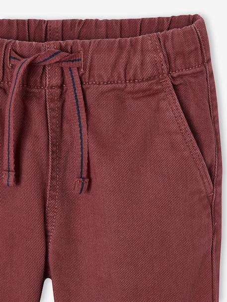 Eenvoudig aan te trekken jongensbroek met rechte pasvorm beige+middenblauw+nachtblauw+saliegroen+terracotta - vertbaudet enfant 