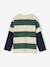 Gestreept T-shirt met dubbele mouweffect groen, gestreept+middenblauw+rood, gestreept - vertbaudet enfant 
